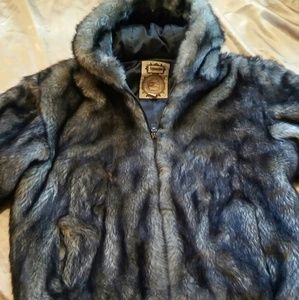 Ablanche Urban Furfitter Men's Faux Fur Coat